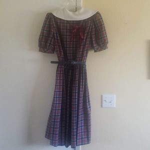 Vintage plaid dress